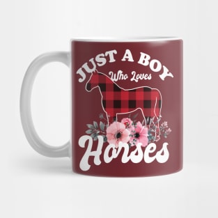 Just a Boy Who Loves Horses Mug